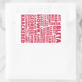 Geordie slang Noordelijk Engels taal Rechthoekige Sticker (Tas)