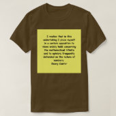 Georg Cantor 9 T-shirt (Design voorkant)