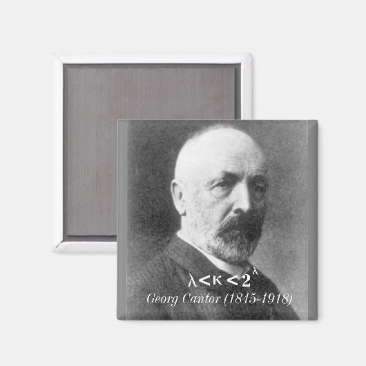 Georg Cantor, de continuümhypothese Magneet (Voorkant / Achterkant)