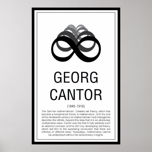 Georg Cantor Poster (Voorkant)