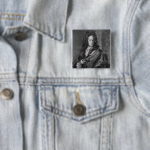 Georg Ernest Stahl Vierkante Button 5,1 Cm (In situ)