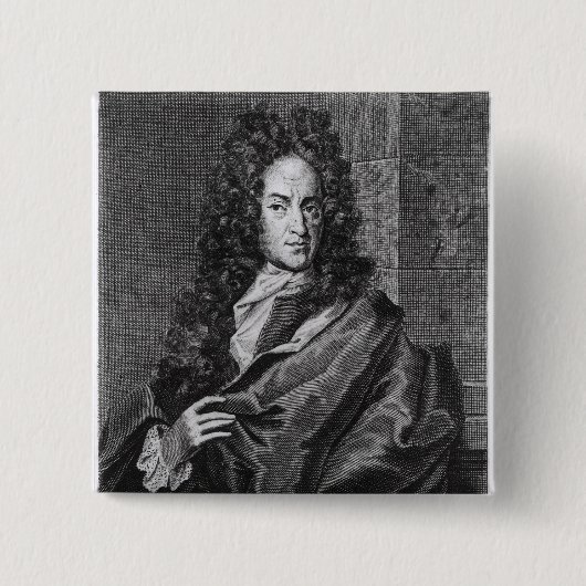 Georg Ernest Stahl Vierkante Button 5,1 Cm (Voorkant)