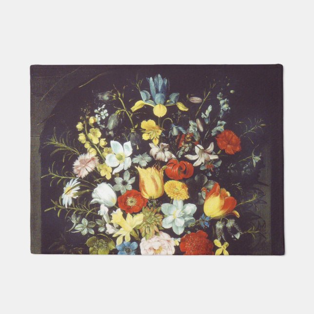 Georg Flegel Big stuk bloemen (niche) Deurmat (Voorkant)