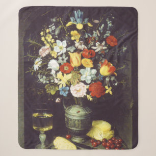 Georg Flegel Big stuk bloemen (niche) Sherpa Deken