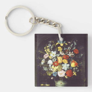 Georg Flegel Big stuk bloemen (niche) Sleutelhanger