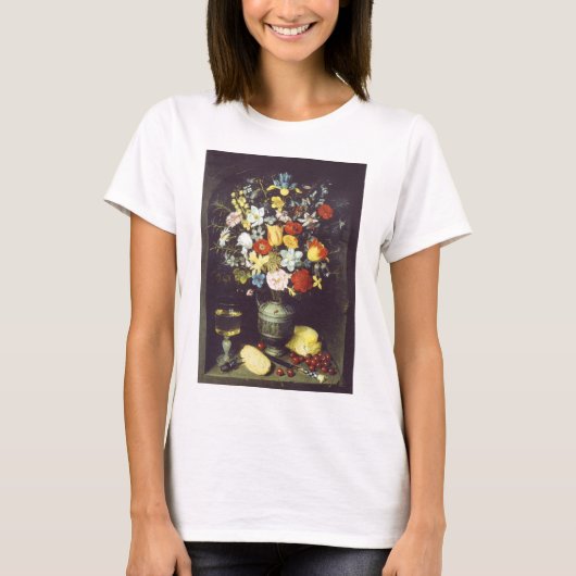 Georg Flegel Big stuk bloemen (niche) T-shirt (Voorkant)