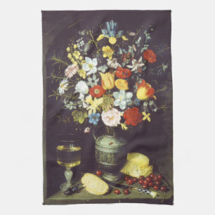 Georg Flegel Big stuk bloemen (niche) Theedoek