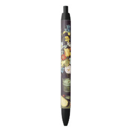 Georg Flegel Big stuk bloemen (niche) Zwarte Inkt Pen