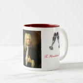Georg Frideric Hndel Tweekleurige Koffiemok (Voorkant rechts)