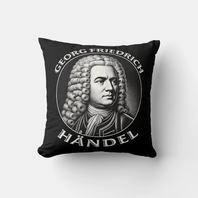Georg Friedrich Händel Barokcomponist Kussen (Voorkant)
