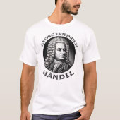 Georg Friedrich Händel Barokcomponist T-shirt (Voorkant)