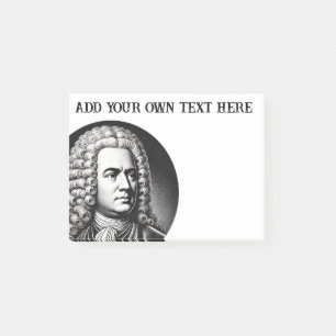 Georg Friedrich Händel Muziekliefhebber Aangepaste Post-it® Notes
