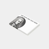 Georg Friedrich Händel Muziekliefhebber Aangepaste Post-it® Notes (Schuin)
