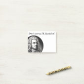 Georg Friedrich Händel Muziekliefhebber Aangepaste Post-it® Notes (Op bureau)