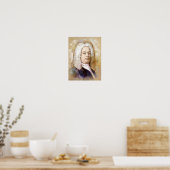 Georg Friedrich Händel Portrait im Aquarell Style Poster (Keuken)
