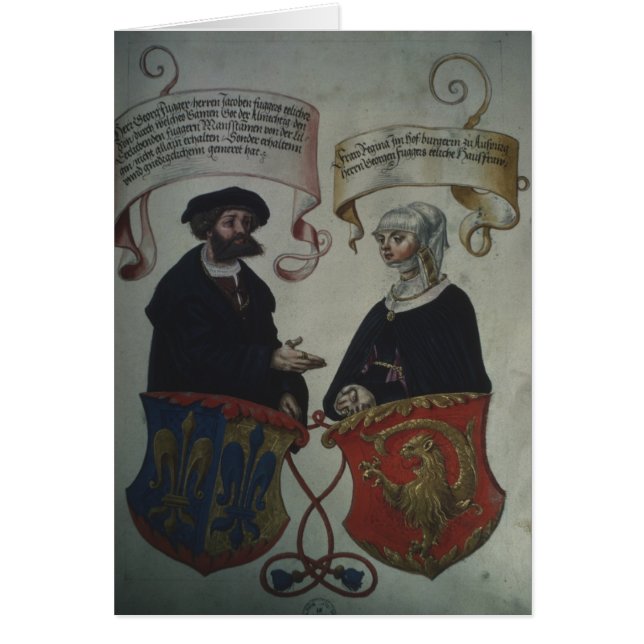 Georg Fugger zijn vrouw Regina Imhoff, Geheim (Voorkant)