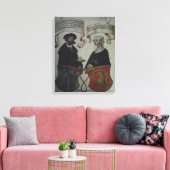 Georg Fugger zijn vrouw Regina Imhoff, Geheim Canvas Afdruk (Insitu (Woonkamer))