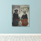 Georg Fugger zijn vrouw Regina Imhoff, Geheim Canvas Afdruk (Insitu (Houten vloer))