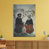 Georg Fugger zijn vrouw Regina Imhoff, Geheim Canvas Afdruk (Insitu (Woonkamer))
