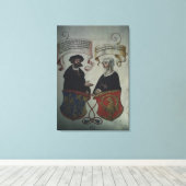 Georg Fugger zijn vrouw Regina Imhoff, Geheim Canvas Afdruk (Insitu (Houten vloer))
