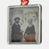 Georg Fugger zijn vrouw Regina Imhoff, Geheim Metalen Ornament (Links)