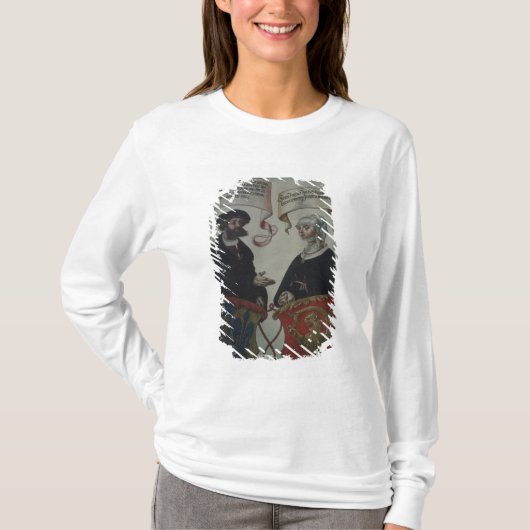 Georg Fugger zijn vrouw Regina Imhoff, Geheim T-shirt (Voorkant)