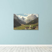 Georg Macco Trafoi am Ortler Canvas Afdruk (Insitu (Houten vloer))