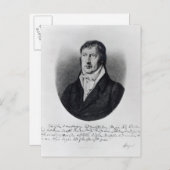 Georg Wilhelm Friedrich Hegel Briefkaart (Voorkant / Achterkant)