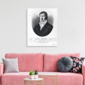 Georg Wilhelm Friedrich Hegel Canvas Afdruk (Insitu (Woonkamer))