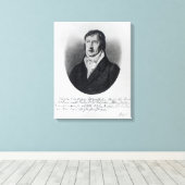 Georg Wilhelm Friedrich Hegel Canvas Afdruk (Insitu (Houten vloer))