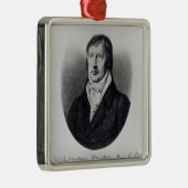 Georg Wilhelm Friedrich Hegel Metalen Ornament (Rechts)