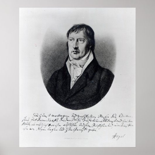 Georg Wilhelm Friedrich Hegel Poster (Voorkant)