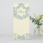 Georgana (Cream) Wedding Menu (Staand voorkant)