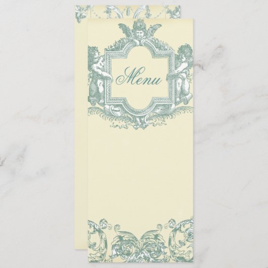 Georgana (Cream) Wedding Menu (Voorkant / Achterkant)