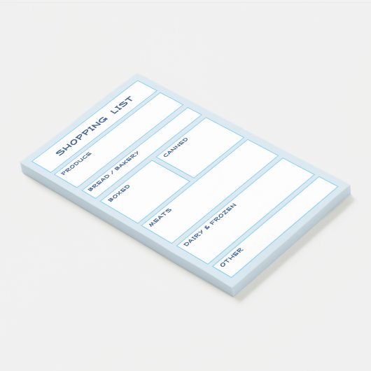 Georganiseerd boodschappenlijstje Post-its Post-it® Notes (Schuin)