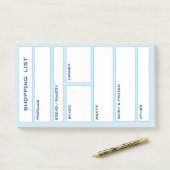 Georganiseerd boodschappenlijstje Post-its Post-it® Notes (Op bureau)