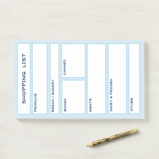 Georganiseerd boodschappenlijstje Post-its Post-it® Notes (Op bureau)