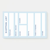 Georganiseerd boodschappenlijstje Post-its Post-it® Notes (Voorkant)