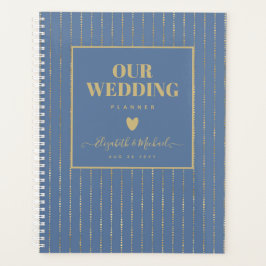 GEORGANISEERD BRUILOFT PLANNER - Dusty Blue GOLD