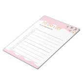 Georganiseerd leven om te doen lijst roze planner  notitieblok (Schuin)