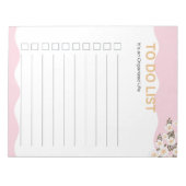 Georganiseerd leven om te doen lijst roze planner  notitieblok (Voorkant)