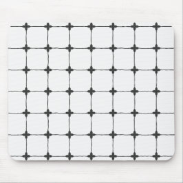 Georganiseerd Neutraal Grid Minimalistische Zwart Muismat