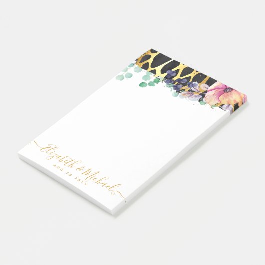 GEORGANISEERD Onze liefdesverhaal Luipaardprint Go Post-it® Notes (Schuin)