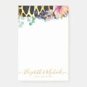 GEORGANISEERD Onze liefdesverhaal Luipaardprint Go Post-it® Notes (Voorkant)