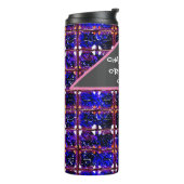 Georganiseerde chaos, maar betekenisloos patroon thermosbeker (Gedraaid links)