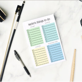 Georganiseerde dingen om Blauw groen geel te doen Post-it® Notes