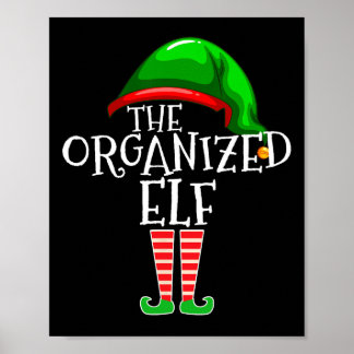 Georganiseerde Elf Group Matching Family Kerstmis Poster