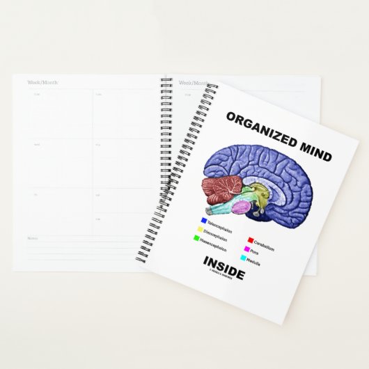 Georganiseerde geest in de Humor van de anatomisch Planner (Display)