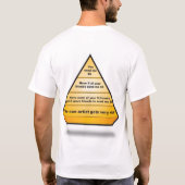 "Georganiseerde religie: 's Werelds grootste piram T-shirt (Achterkant)