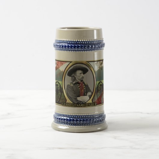 George A. Custer Civil War Stein Bierpul (Center)
